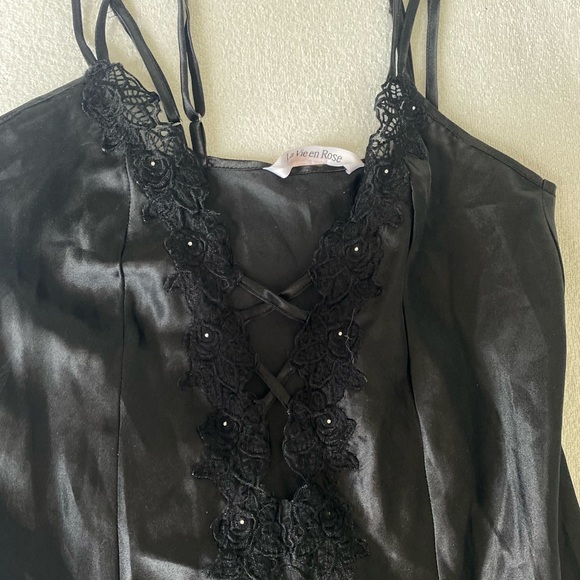 La Vie En Rose Long Silk Dress - Picture 4 of 10